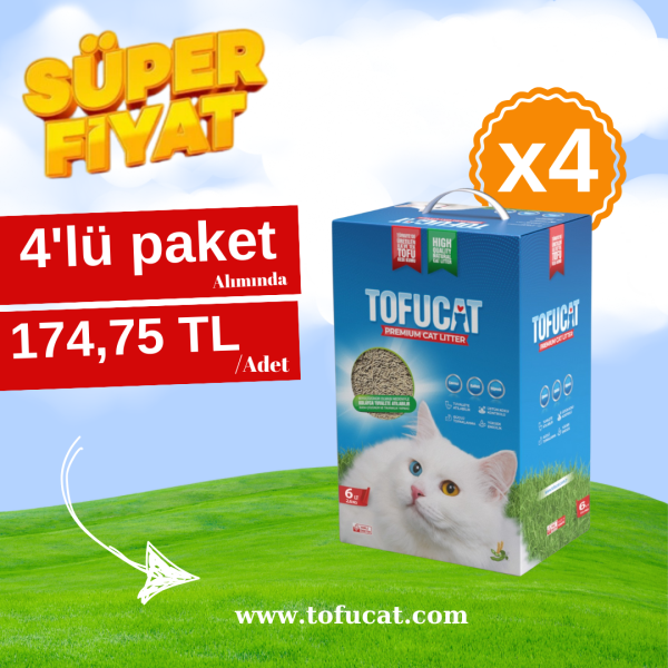 Tofucat 6LT 4'lü Fırsat Paketi